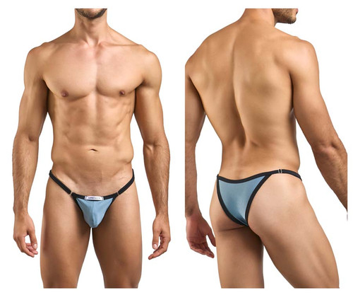 XSJ12 Justin+Simon Men's Bikini Color Metal Green