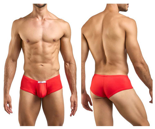 XSJ13 Justin+Simon Men's Cheeky Bulge Boxer Color Peach Red