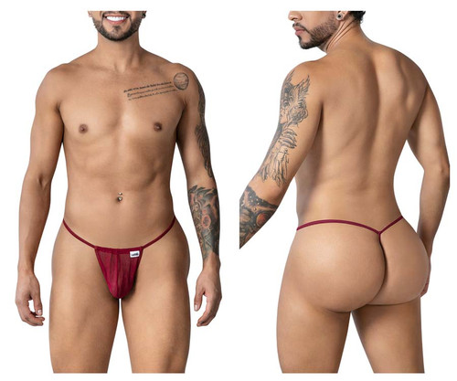 99246 CandyMan Men's G-String Color Burgundy