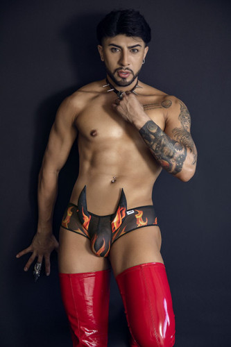 99917 CandyMan Men's Wicked Trunks Color Black