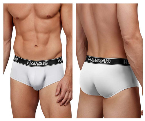 41961 Hawai Men's Microfiber Briefs Color White