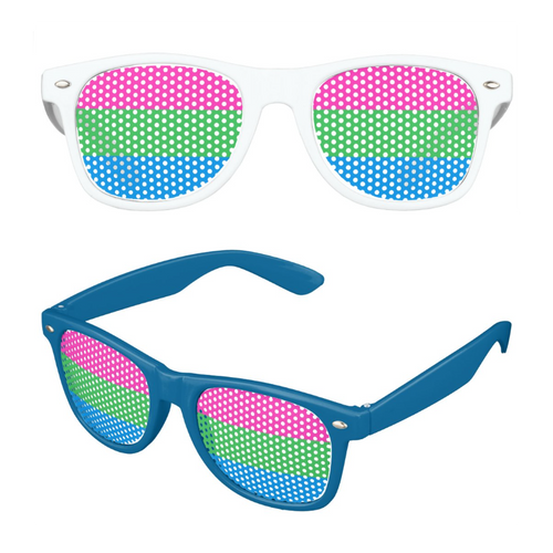 Polysexual Pride Flag Sunglasses