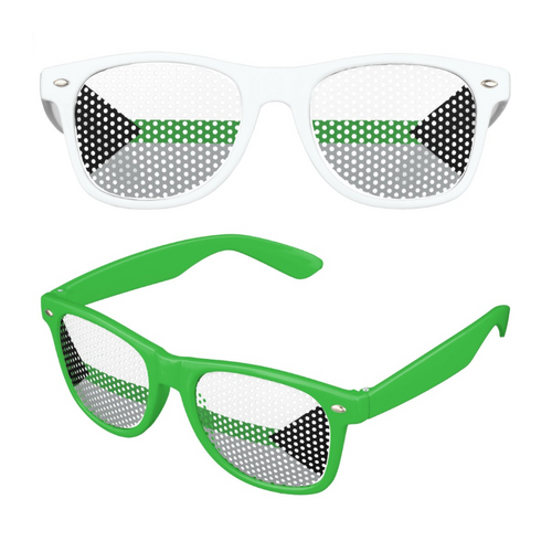 Demiromantic Pride Flag Sunglasses