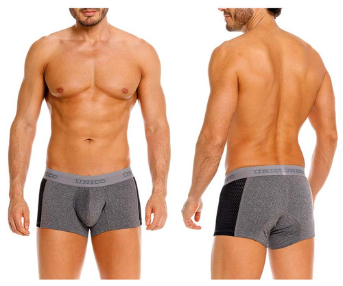 26020100121 Unico Men's Brio Trunks Color 59-Gray