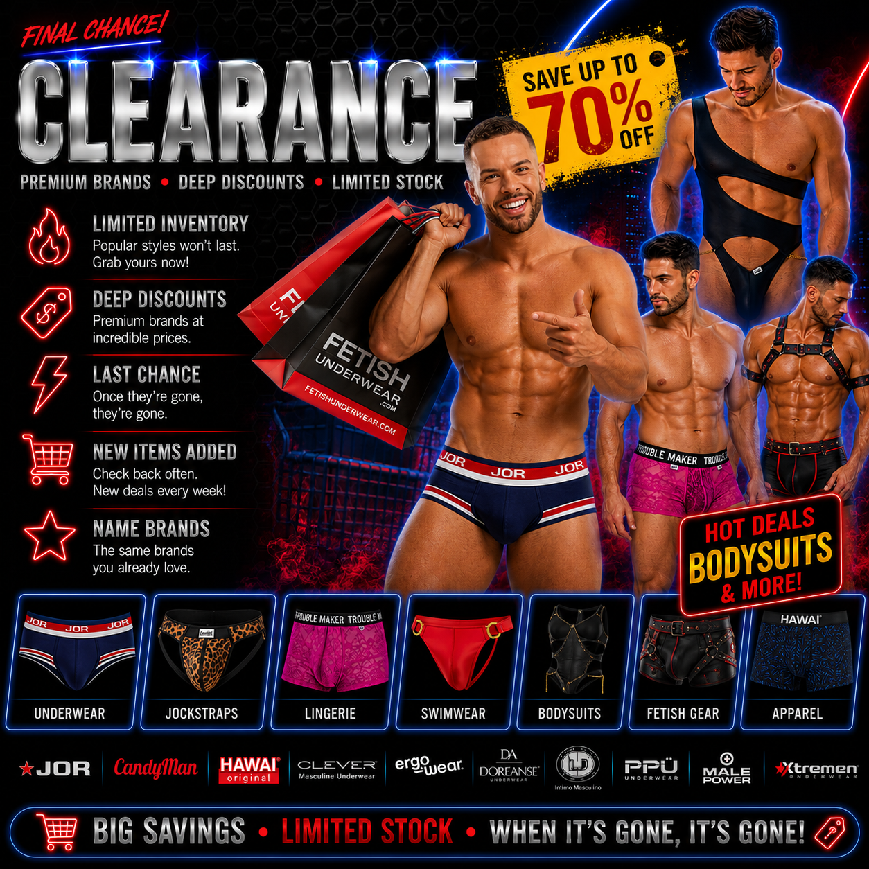 Men's Underwear Clearance | Discount Underwear, Apparel & Swimwear
