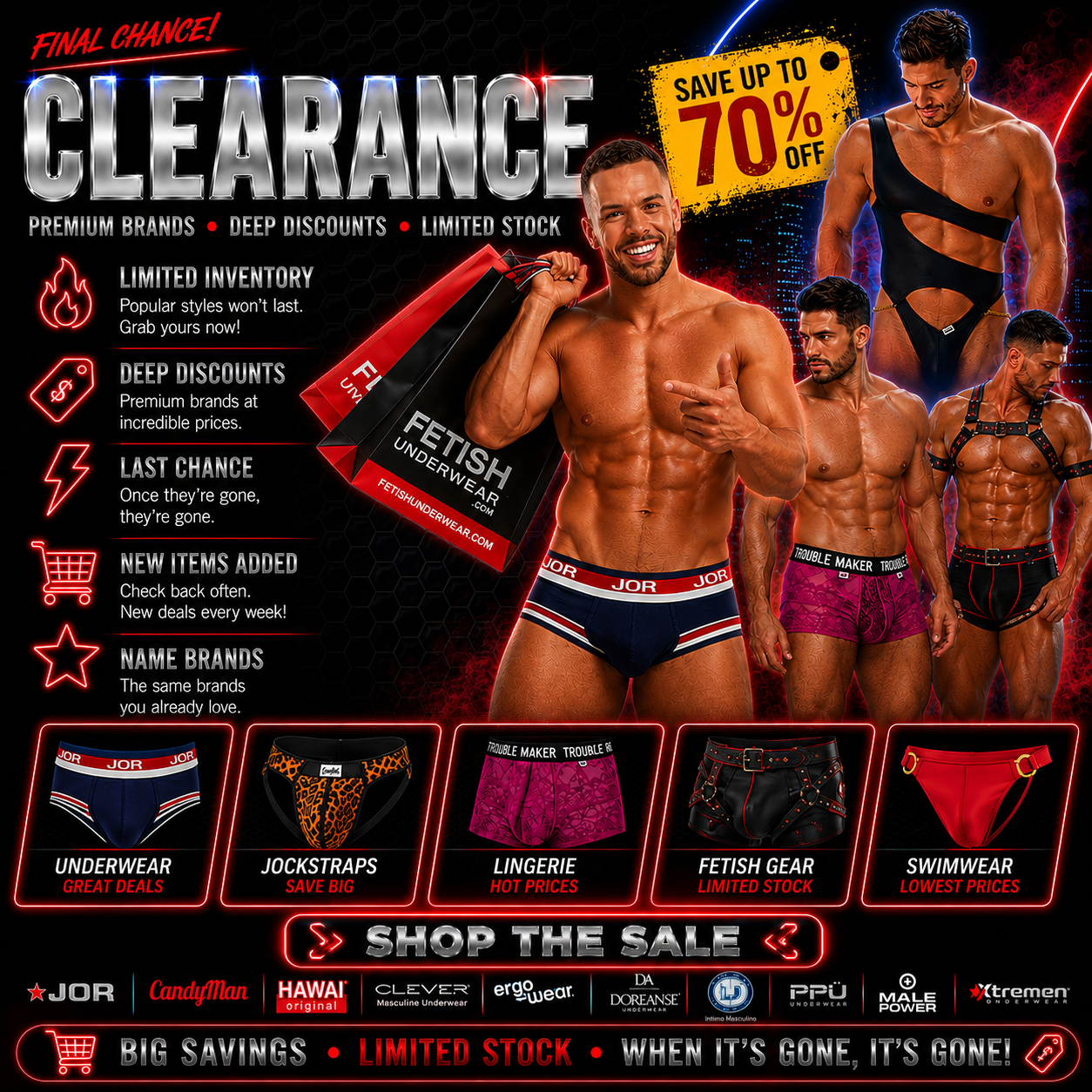 Men's Underwear Clearance | Discount Underwear, Apparel & Swimwear