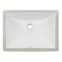 18" Ticor B1 Belfast Series Ceramic Undermount Rectangular Vanity Sink