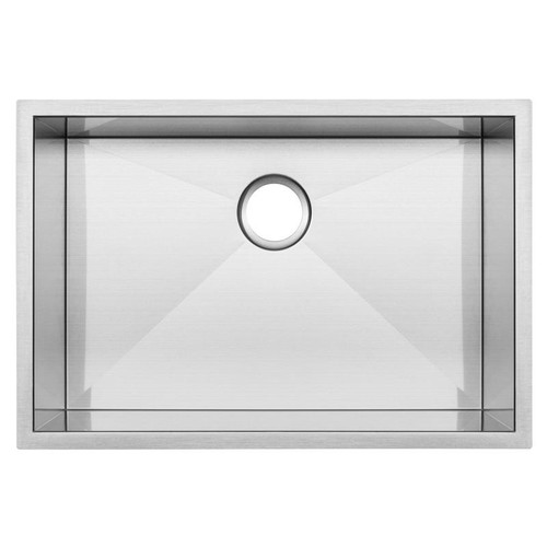 28" Ticor S3680 Pacific Series 16-Gauge Stainless Steel Undermount Single Basin Zero Radius Kitchen Sink