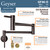 Geyser GF46-O Andorra Series Oil-Rubbed Bronze Finish Stainless Steel Wall Mount Pot Filler Faucet