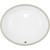 19.25" Ticor S690 Belfast Series Ceramic Undermount Oval Vanity Sink