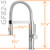 Geyser GF82-S Andorra Series Stainless Steel Magnetic-Docking Kitchen Faucet