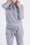 2 PC SOLID PULLOVER HOODIE AND MATCHING HIGH WAISTED JOGGERS FLEECE SET.