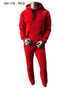 2 PC MENS SOLID MOTO PULLOVER HOODIE AND MATCHING JOGGERS FLEECE SET.