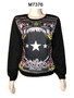 Women's Black Graphic sweaters available 13 different prints in crew neck and hoodies.