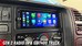 Aftermarket 1.5-DIN touchscreen radio installed in the center console of a Chevrolet GMT400 truck, displaying the Apple CarPlay home screen.