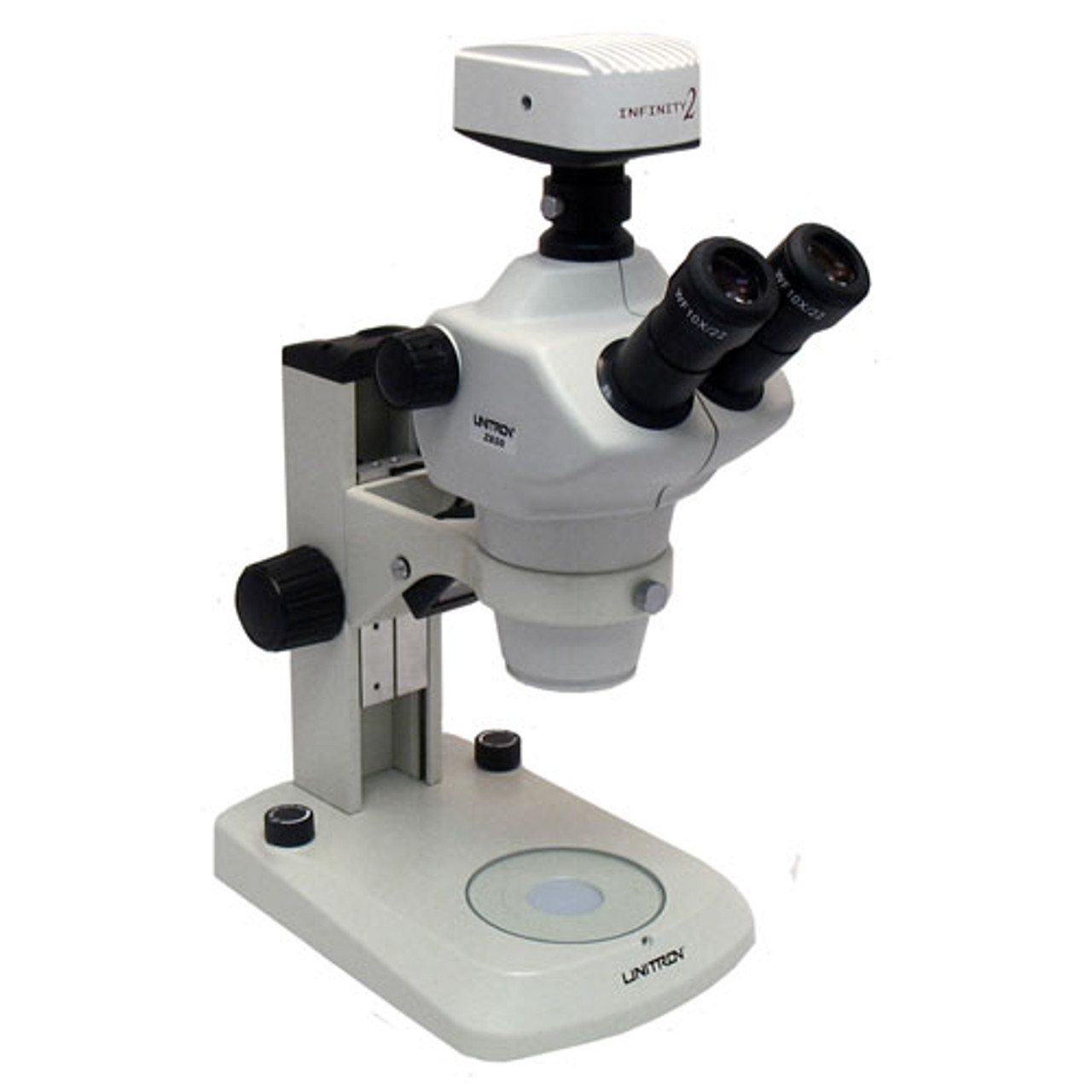 Unitron Z850 Trinocular Zoom Stereo Microscope on E-LED Stand