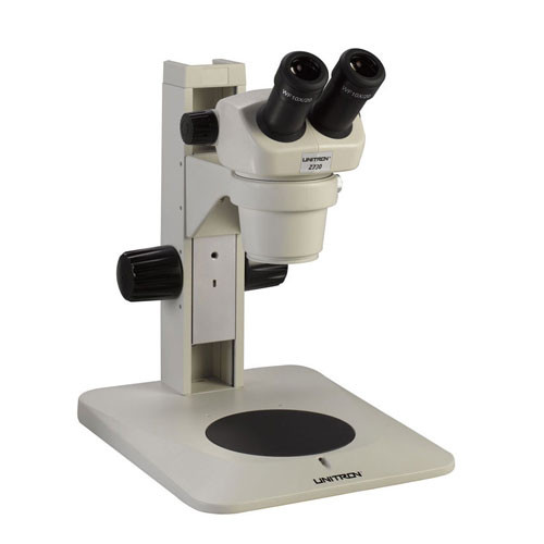 Unitron Z730 Binocular Zoom Stereo Microscope on Plain Focusing Stand 