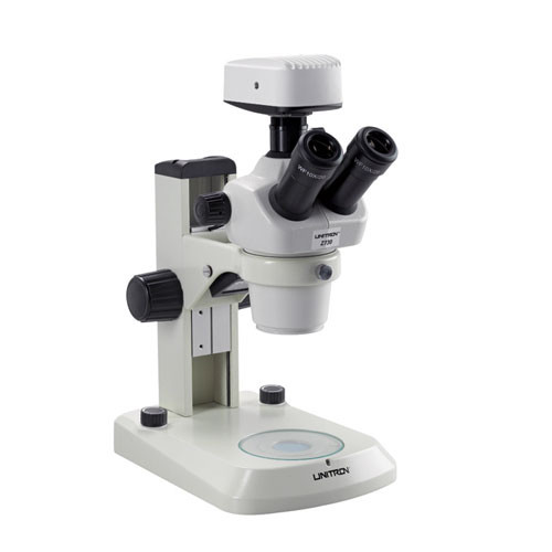 Unitron Z730 Trinocular Zoom Stereo Microscope on E-LED Stand