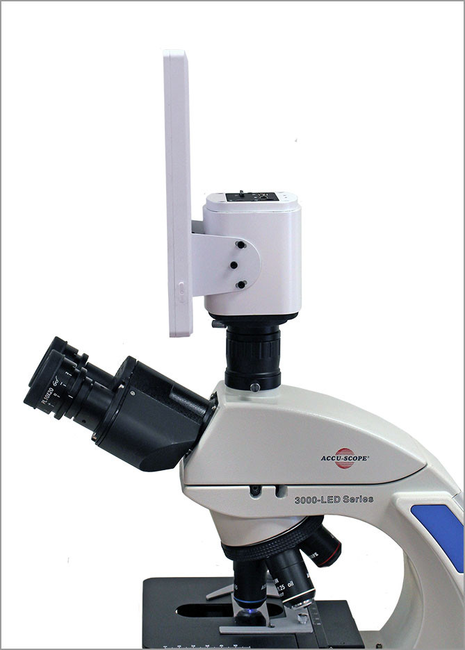 The Excelis HDS has the camera mounted directly to its own monitor, making it a stand-alone system and a space saving option for the lab or classroom. Mounting brackets and hardware are included along with easy to follow instructions. 