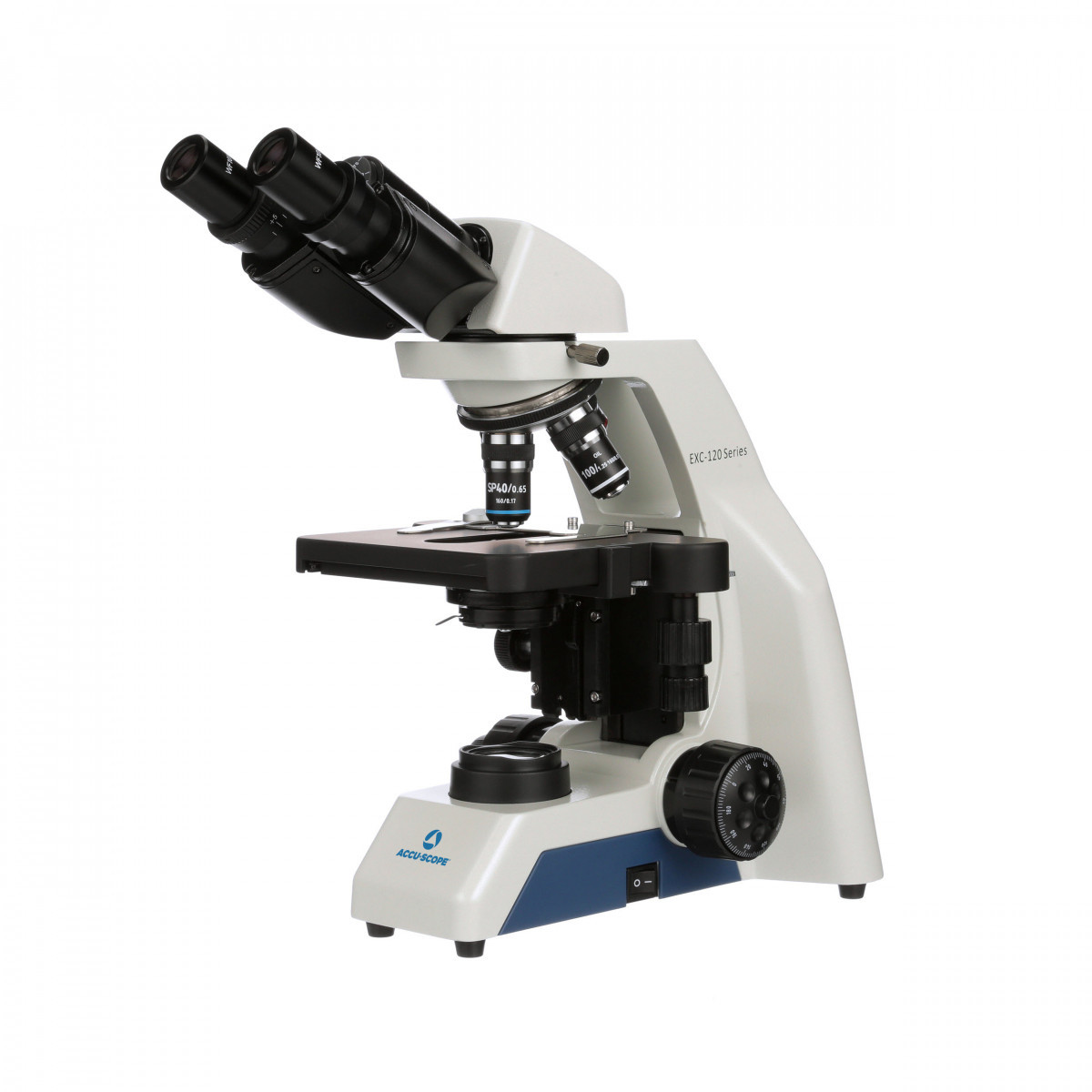 EXC-120 Binocular Microscope with 3 Achromat Objectives