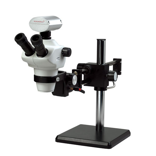 Unitron Z850 Trinocular Zoom Stereo Microscope on Ball Bearing Boom Stand
