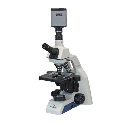 EXC-120 Digital Monocular Microscope with Vertical Camera Port and  Excelis HD Lite Camera