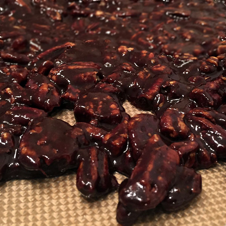 CHOCOLATE SALTED PECAN BRITTLE