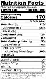 Double Dipped Macadamia Nutrition Facts