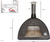 Black Arena Maximus Wood-Fired Oven (Rustic Brick)  Includes Free accessories & cover