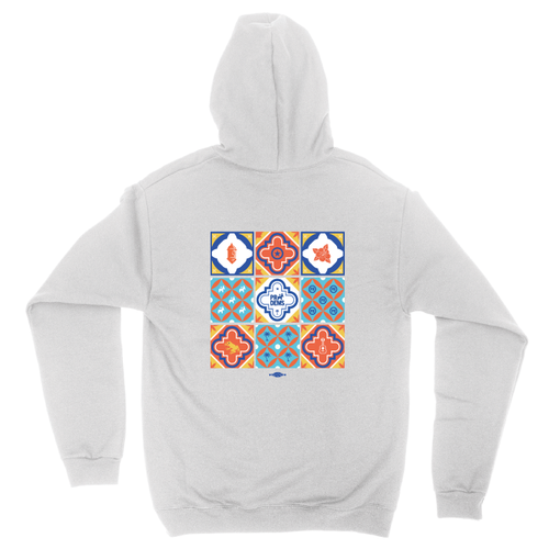 PR Dems - Mosaic (White Pullover Hoodie)