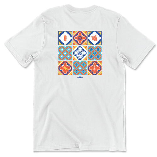Tile Logo (Unisex White Tee)