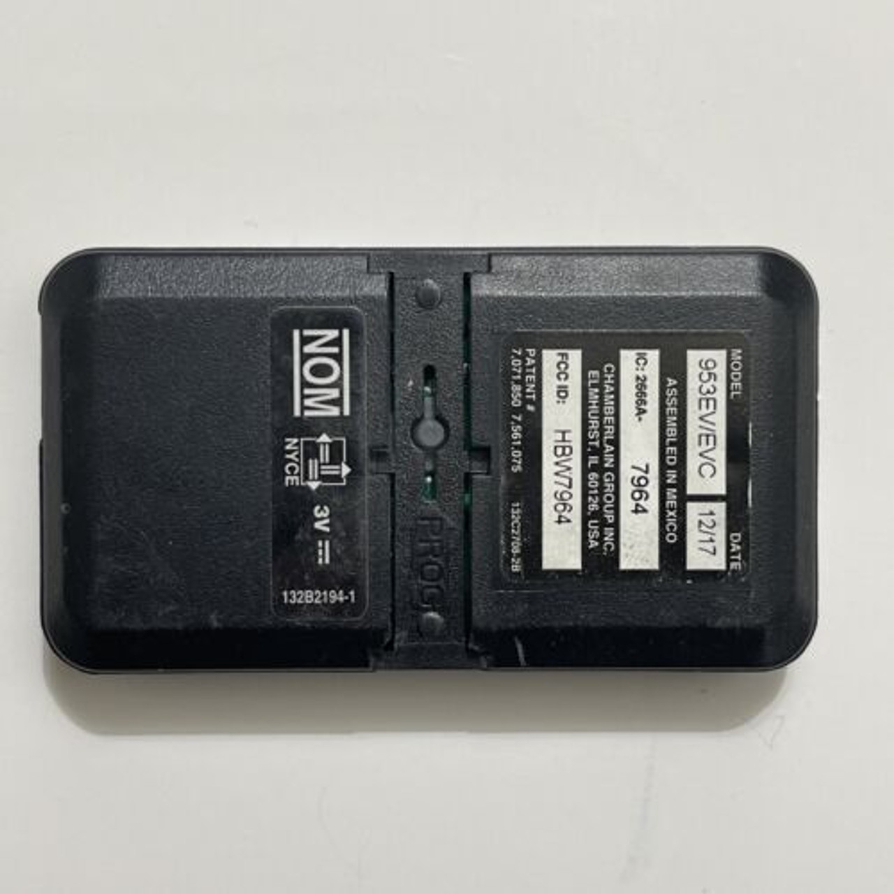 Genuine OEM Chamberlain Liftmaster 953EV/EVC 3 Button UNIVERSAL Remote