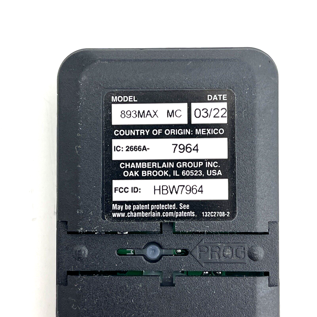 Genuine OEM Chamberlain Liftmaster 893MAX MC 3 Button UNIVERSAL Remote ...
