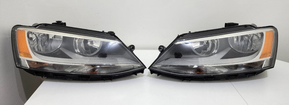 2011-2018 Volkswagen Jetta MK6 PAIR Left&Right Headlights Halogen OEM