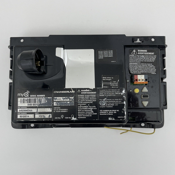Chamberlain 001D8214 Garage Door Circuit Logic Board myQ Yellow Learn 014D1298