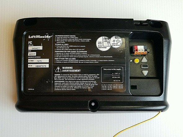 Liftmaster 045ACT Garage Door Receiver Logic Board Yellow Learn Button 7576 Liftmaster 045ACT Garage Door Receiver Logic Board Yellow Learn Button 7576