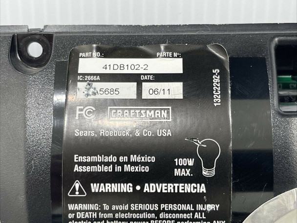 Craftsman 41DB102-2 Receiver Logic Circuit Board Assembly Purple Learn ...