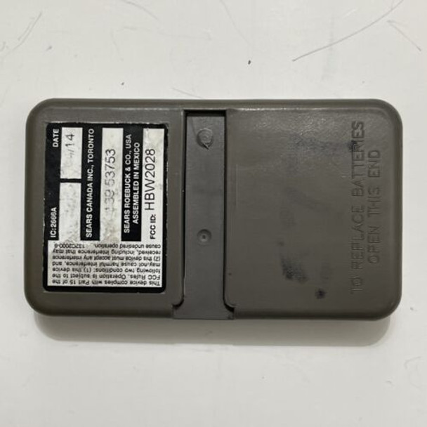 Genuine OEM Craftsman 139.53753 Remote 3 Button w/Clip & Battery HBW2028 Genuine OEM Craftsman 139.53753 Remote 3 Button w/Clip & Battery HBW2028