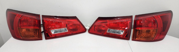 2006 2007 2008 Lexus IS250 IS350 Rear Inner & Outer Tail Lights SET COMPLETE OEM