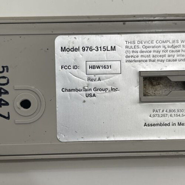 OEM Liftmaster Chamberlain 976-315LM Security+ Wireless Entry Keyless Keypad