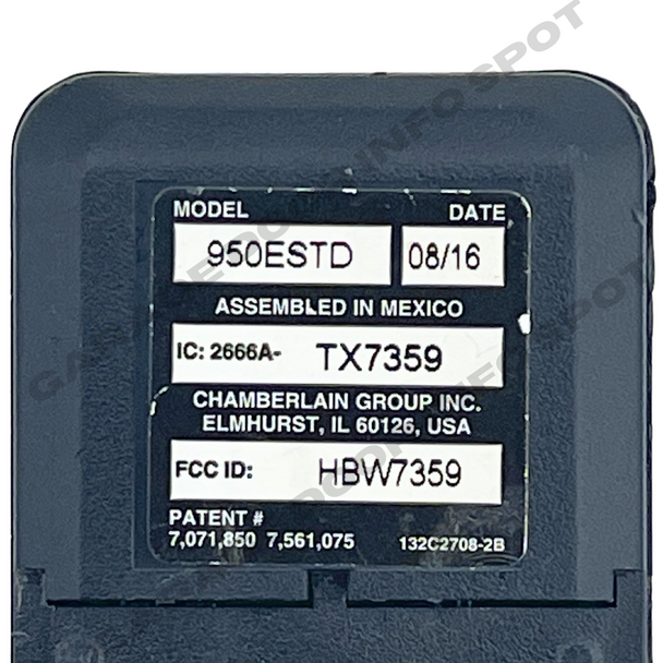 950ESTD Craftsman Genuine OEM 1 Button Garage Door Remote Control Yellow Learn