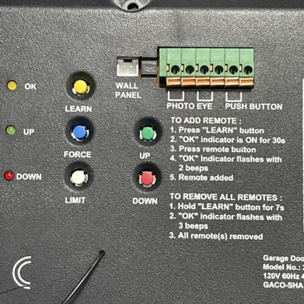 Guardian Circuit Board End Panel 2211-D Garage Door Opener 28D200-1824