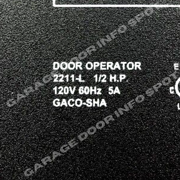 Guardian 2211-L Model: EI41 Circuit Board Garage Door Opener GACO-SHA GACO-SQD