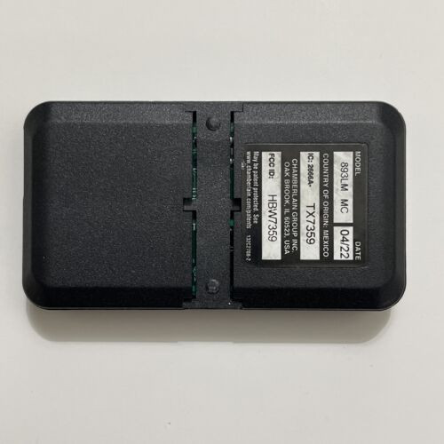 Genuine OEM Chamberlain Liftmaster 893LM MC 3 Button UNIVERSAL Remote Control