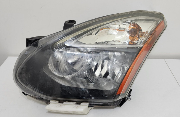 2008 09 10 11 12 2013 Nissan Rogue Left Headlight Halogen BLACK OEM COMPLETE