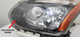 2008 09 10 11 12 2013 Nissan Rogue Left Headlight Halogen BLACK OEM COMPLETE