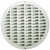 3" Floor Sink with Secondary Strainer with Three-Quarter Plastic Grate