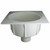 3" Floor Sink with Aluminum Beehive Strainer with Full Plastic Grate