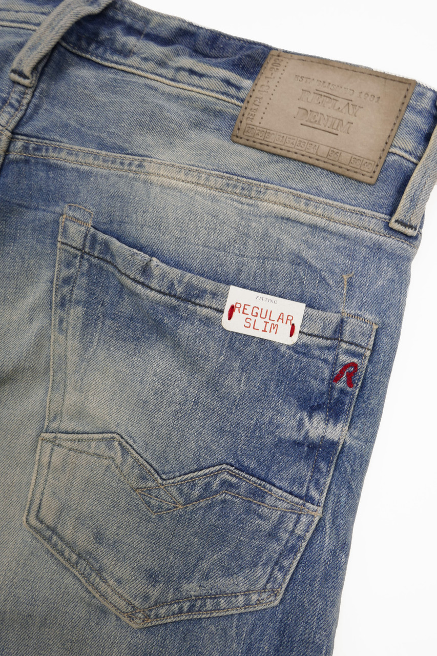 Replay Abbigliamento Uomo Jeans W36_L32 Nero M914.000.103 C36