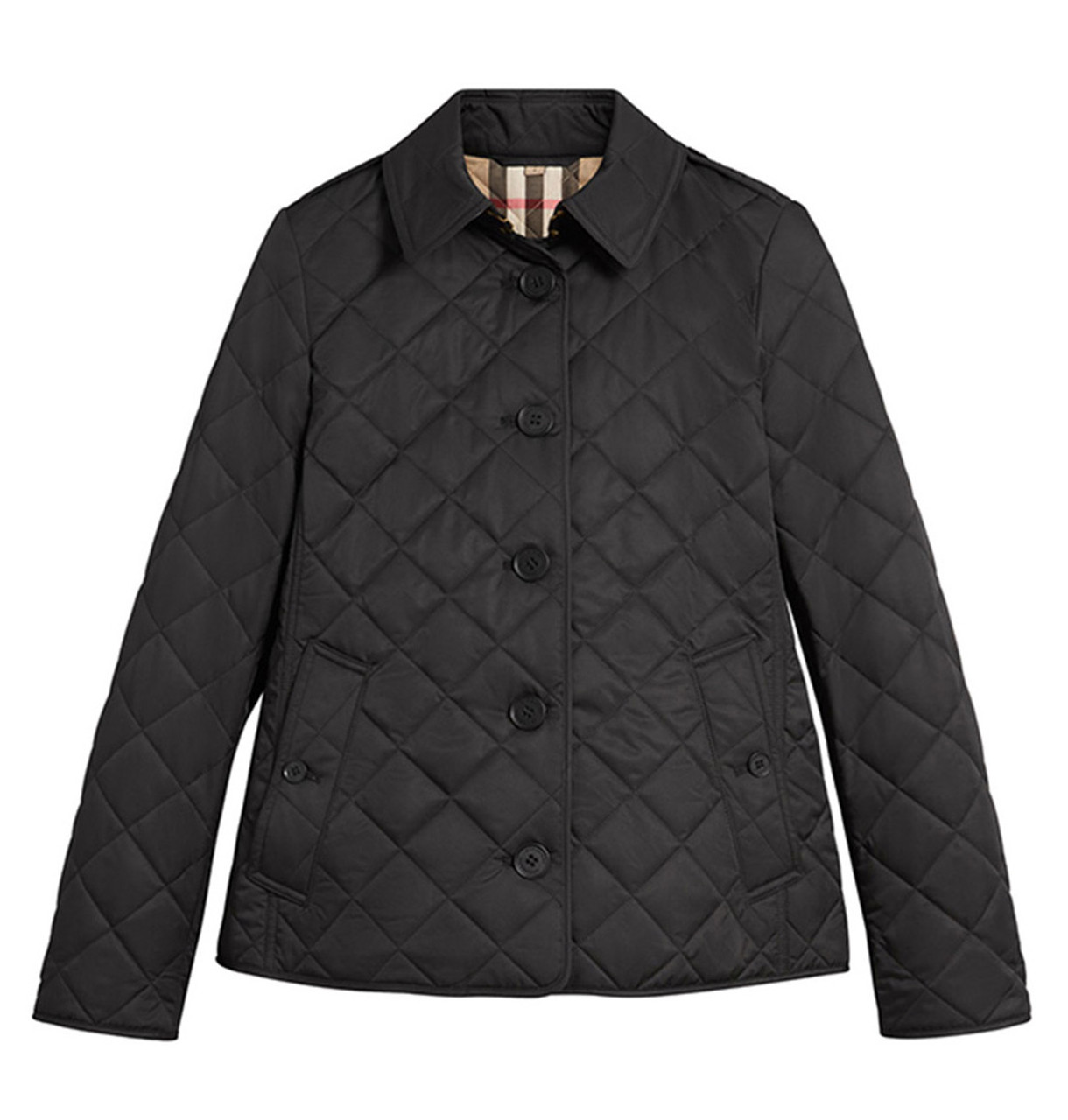 black quilted burberry jacket